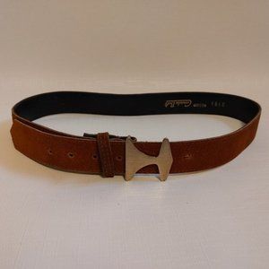 Unique Warm Brown Belt with cool Hardware Canada Belt Size Medium